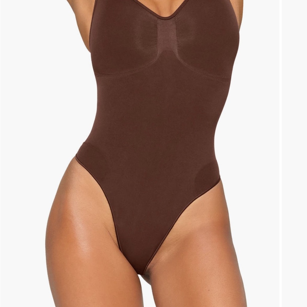 SKIMS Rich Brown Bodysuit